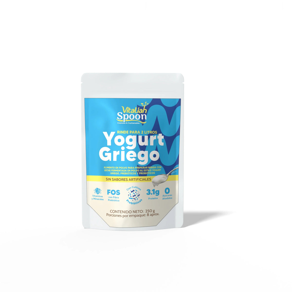 Yogurt Griego en Polvo con Prebioticos Vitaliah - 250g