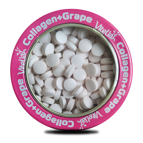 Image of Mentas Masticables de Colágeno + Uva Liofilizada con Stevia