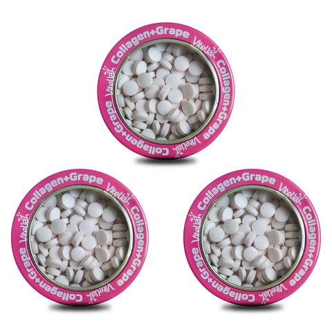 Image of Mentas Masticables de Colágeno + Uva Liofilizada con Stevia