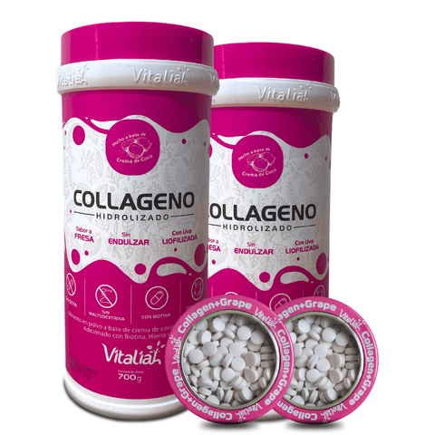 Image of Colágeno - Colágeno hidrolizado - 2 de Fresa + 2 Mentas Colágeno