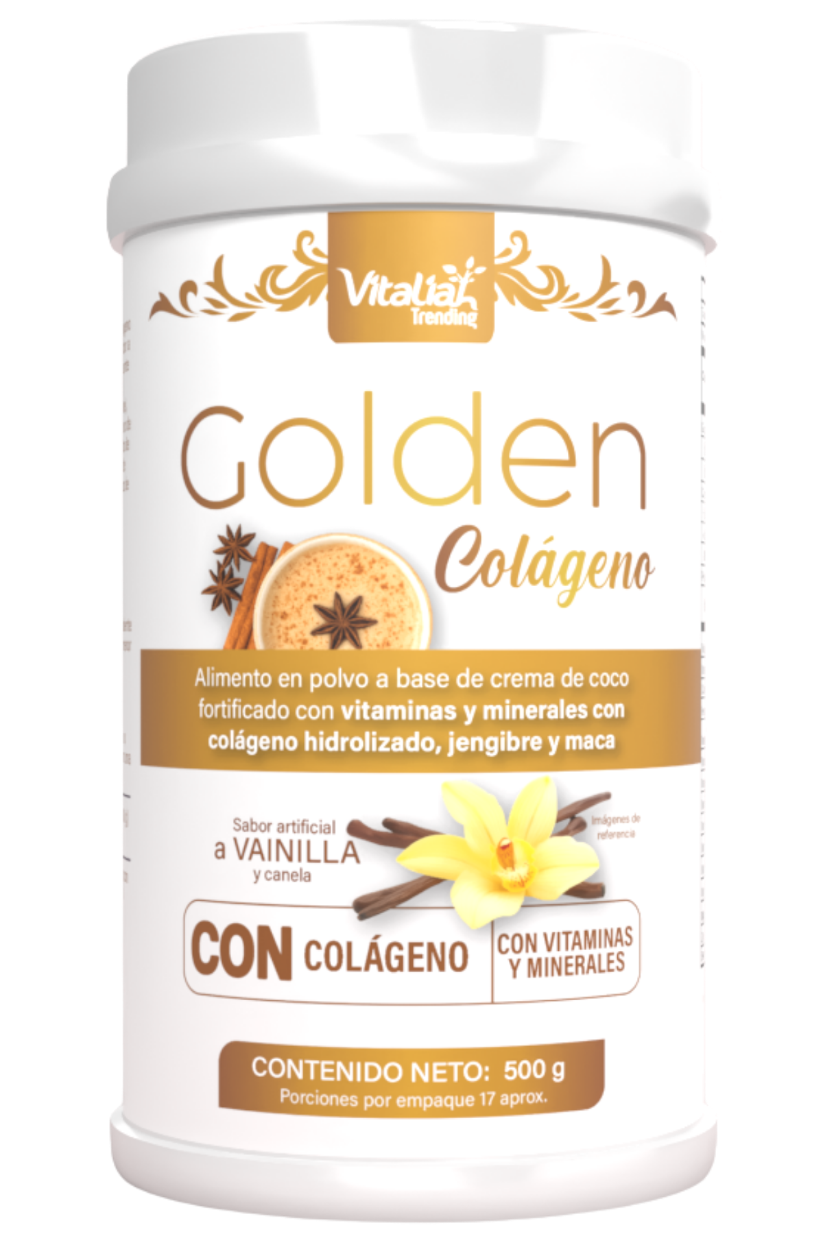 Mezcla en polvo para preparar bebida funcional fortificada con vitaminas y minerales