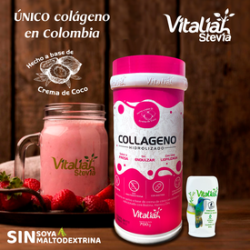 Colágeno Fresa Sin Endulzar + Uva Lifolizada Stevia Squirts Gratis